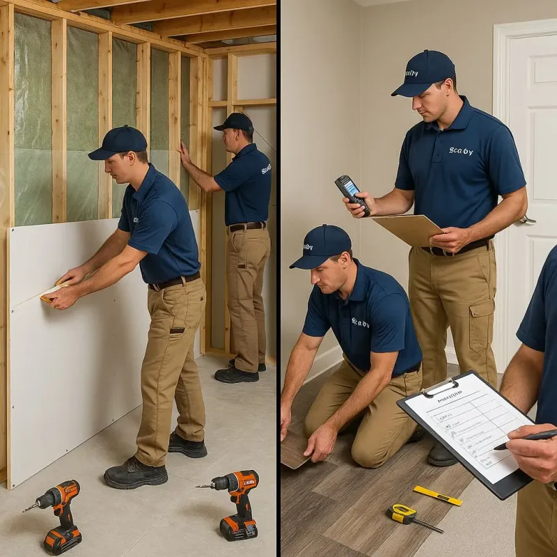 Repairs and Reconstruction process in Italy, TX